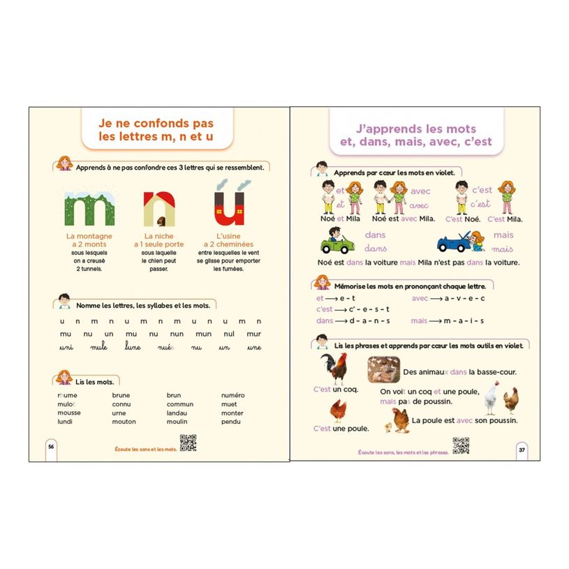 9782095029913-Méthode de lecture syllabique - Regarde, je lis avec Mila et Noé - par Battut Eric, Grib-P_405235522_8-8