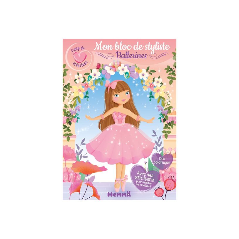 9782508056390-Mon bloc de styliste - Ballerines - Coup de coeur créations - livre de coloriage / d'acti-P_405235546_1-0