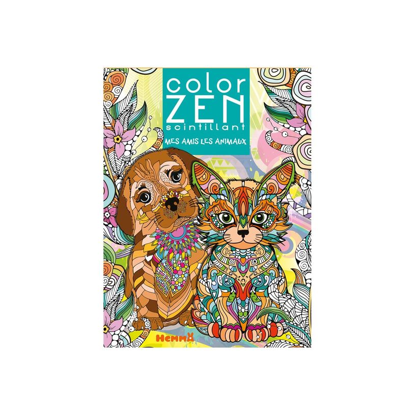 9782508058875-Mes amis les animaux - Color Zen scintillant - livre à colorier-P_405235549_1-0
