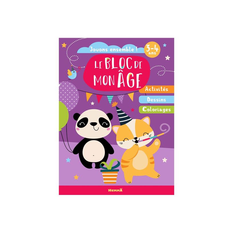 9782508058288-Jouons ensemble ! - Le bloc de mon âge 3 / 4 ans - livre à colorier-P_405235551_1-0