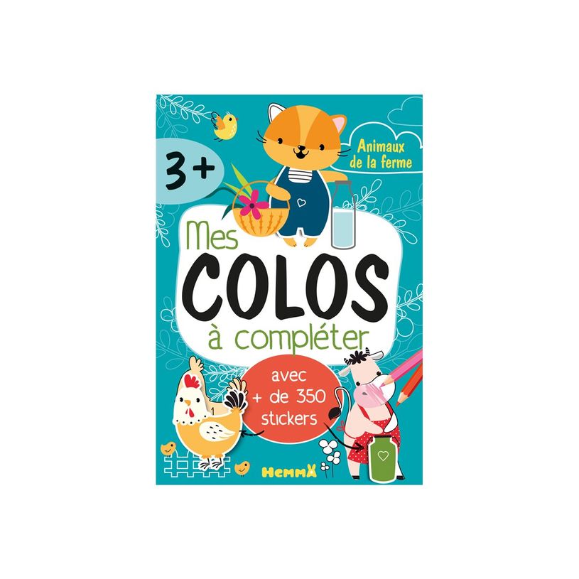 9782508055126-Animaux de la ferme - Mes colos à compléter - livre de coloriage / d'activités - avec 3-P_405235554_2-0