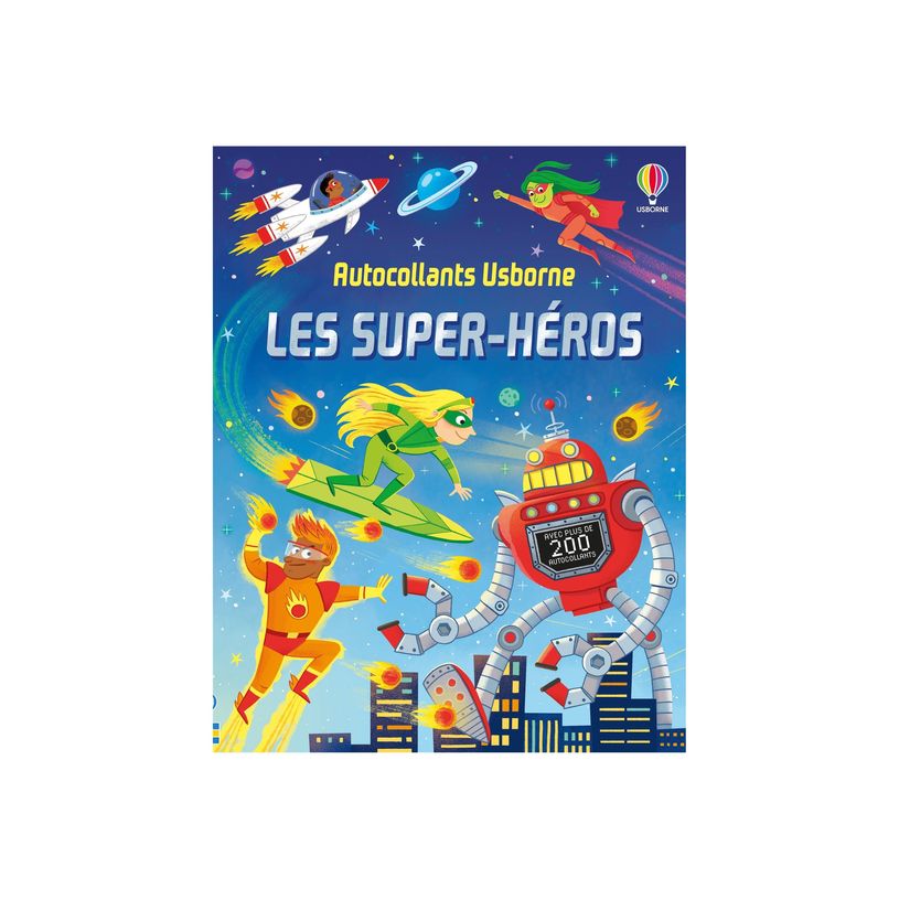 9781835402085-Les super-héros - Autocollants Usborne - par Nolan Kate - livre d'activités-P_405235558_1-0