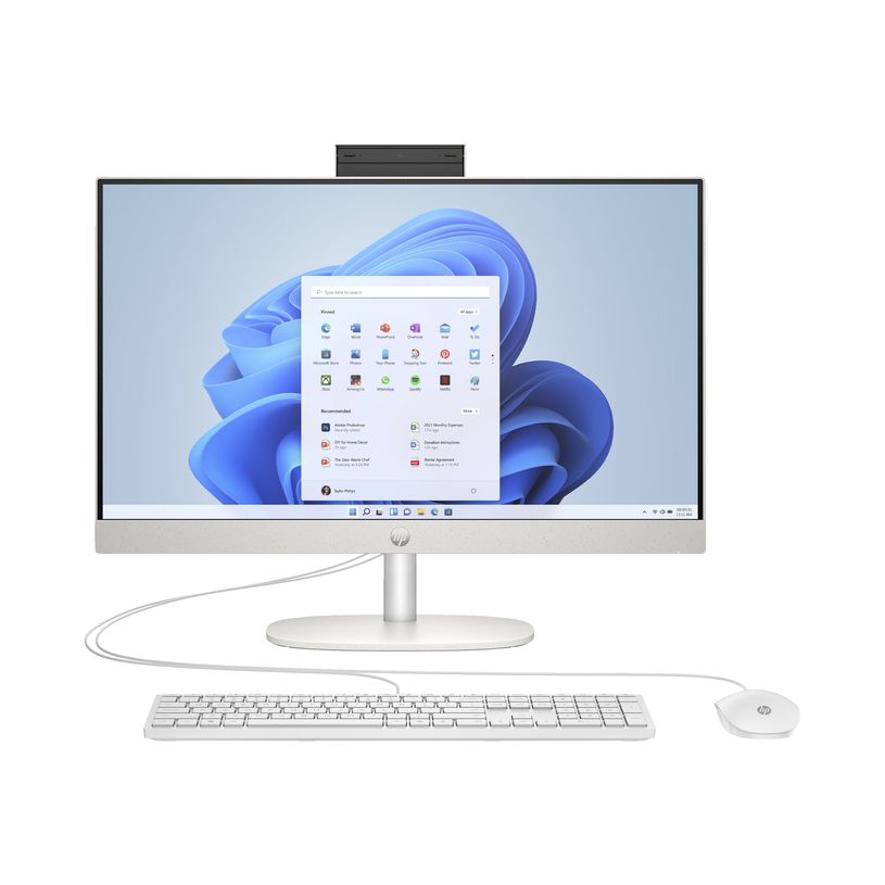197497189339-HP 24-cr0002nf - PC Tout-en-un 23.8" -  Ryzen 5 7520U - RAM 8 Go - SSD 512 Go - Blanc -P_405235578_15-14