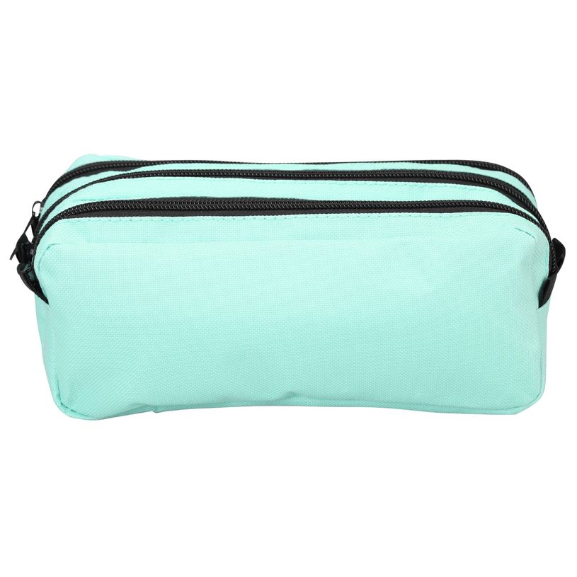 3173740244489-Trousse scolaire - 3 compartiments - vert pastel - Maxi School--0