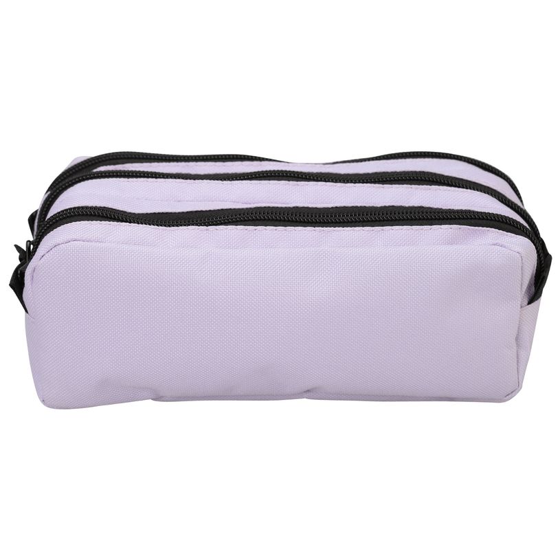 3173744244485-Trousse scolaire - 3 compartiments - violet - Maxi School--0