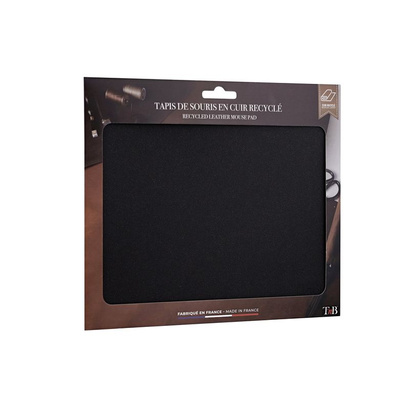 3303170116616-T'nB MADE IN FRANCE - Tapis de souris - cuir véritable recyclé - noir-P_405236004_4-3