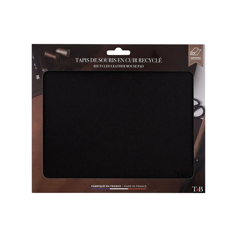 3303170116616-T'nB MADE IN FRANCE - Tapis de souris - cuir véritable recyclé - noir-P_405236004_5-1