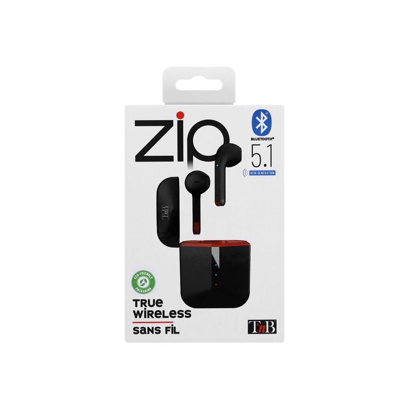 3303170117927-T'nB ZIP - Écouteurs sans fil avec micro - intra-auriculaire - Bluetooth - noir-P_405236093_3-3