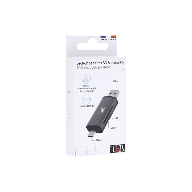 3303170115640-T'nB - Lecteur de carte (microSD, SD) - USB 3.0/USB-C-P_405236109_1-6