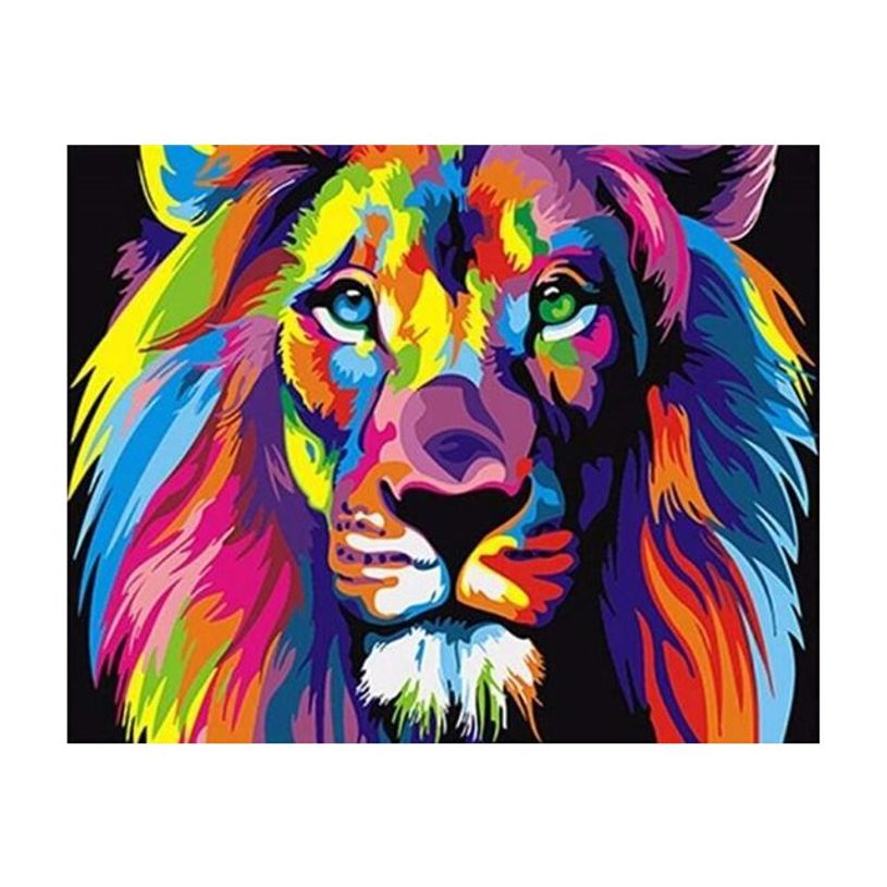 3760329690500-Figured'Art Lion Pop Art - Peinture par numéro - 40 x 50 cm - lion pop-P_405236194_1-0