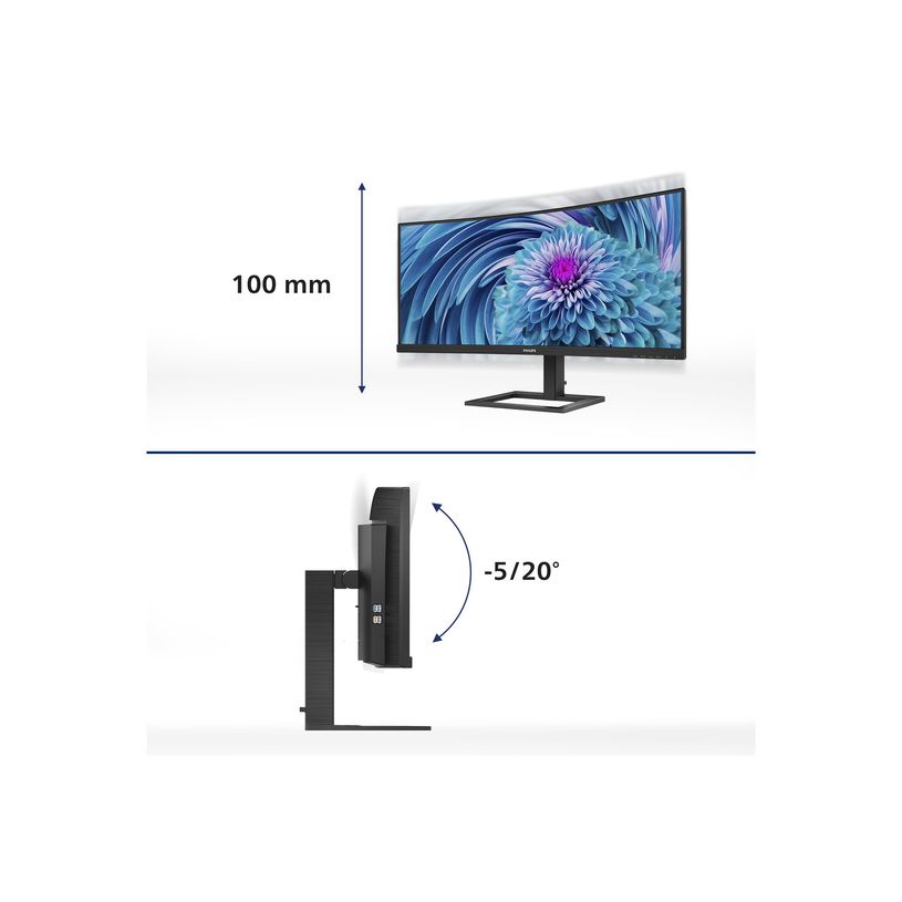 8712581770662-Philips E-line 346E2CUAE - Écran LED  incurvé -34" - 3440 x 1440 UWQHD - HDMI, Display-P_405236352_35-14