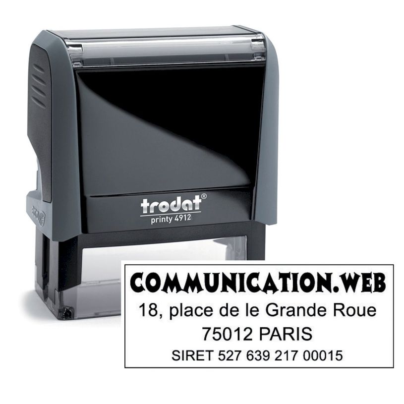 0092399431527-Tampon personnalisé avec 4 lignes - zone d'impression 47 x 18 mm - Trodat Printy 4912 gri-P_405236483_3-0