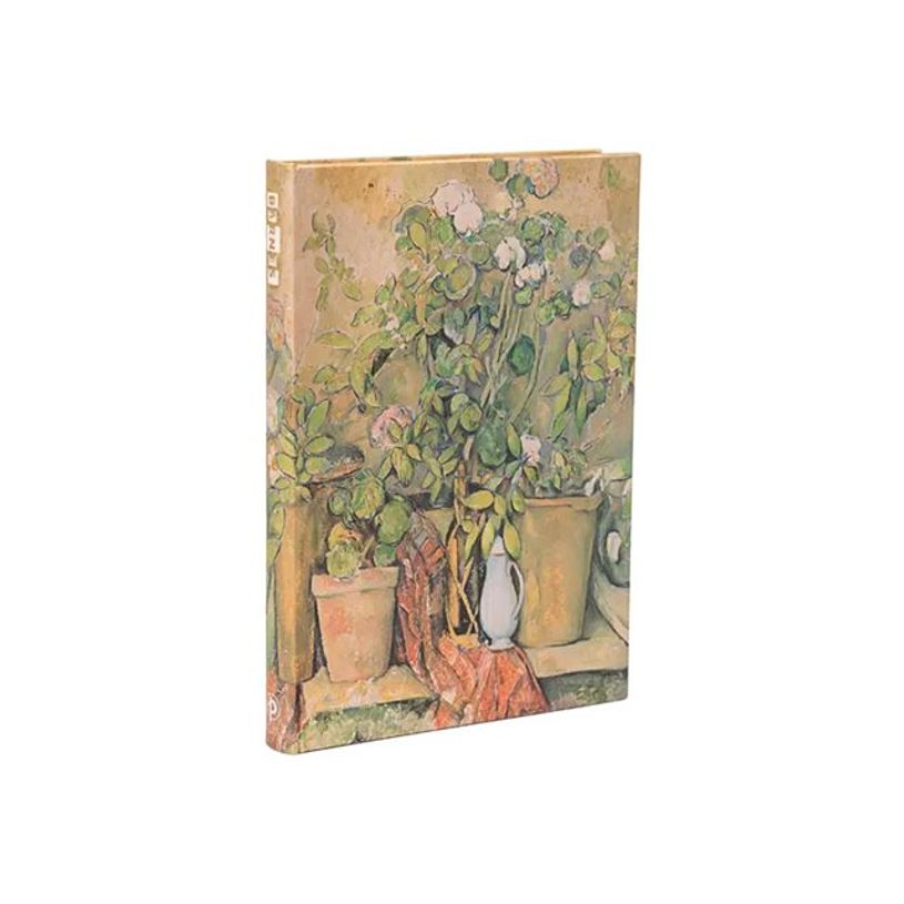 9781439797884-Paperblanks The Barnes Collection Cezanne's Terracotta Pots and Flowers - Journal - reliure piquée - midi - 120 x 180 mm - 144 pages - papier crè-P_405236501_3-2