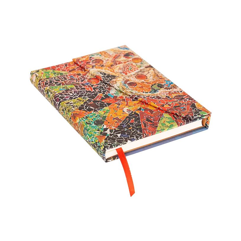 9781439797952-Paperblanks Antoni Gaudi Collection Gaudi's Mosaics - Journal - reliure piquée - midi - 125 x 180 mm - 144 pages - papier ivoire - uni - g-P_405236502_2-1