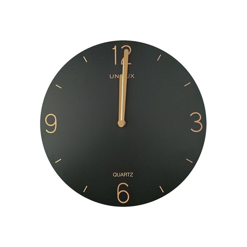 3595560040513-Unilux - Horloge - montage mural - 30 cm - noir, or-P_405236595_2-0