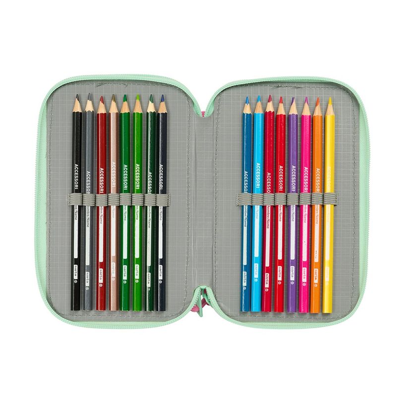 8412688584611-SAFTA - Trousse - triple, 37 pcs - Disney Princesses "Bloom"-P_405236843_1-4