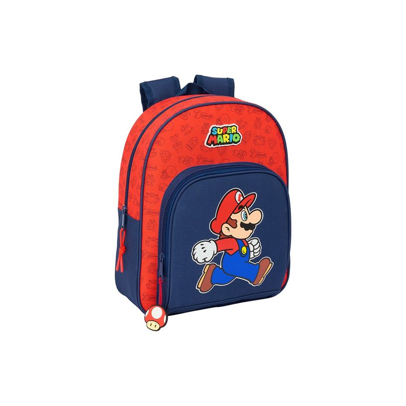 Sac à dos à roulettes 32 cm maternelle Super Mario Multicolore