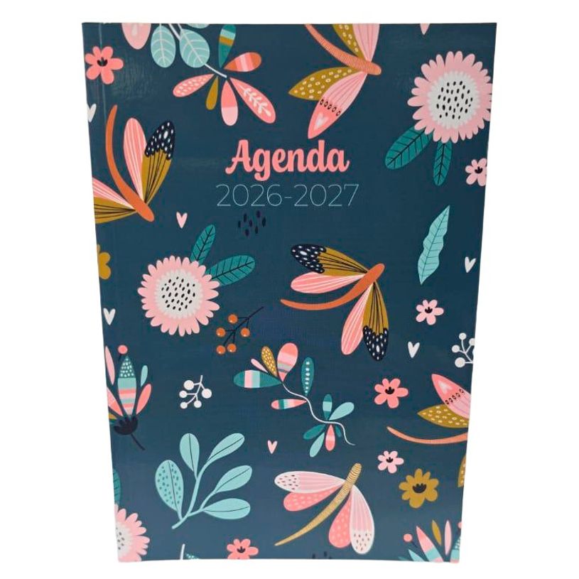 3760139890169-Agenda scolaire Libellule - 1 jour par page - 12x17 cm - Les Editions du Belon--0