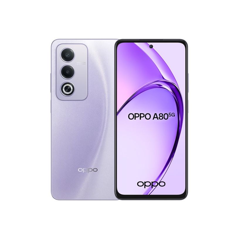 6932169350570-OPPO A80 - Smartphone - 5G - 8/256 Go -  violet clair (moonlight purple)-P_405239277_8-0