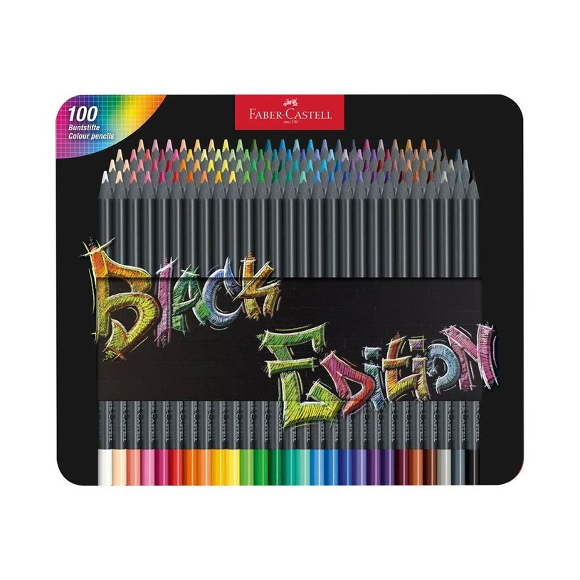 4005401164906-Faber-Castell Black Edition - Boite de 100 crayon sde couleur - couleurs assorties-P_405239605_3-0