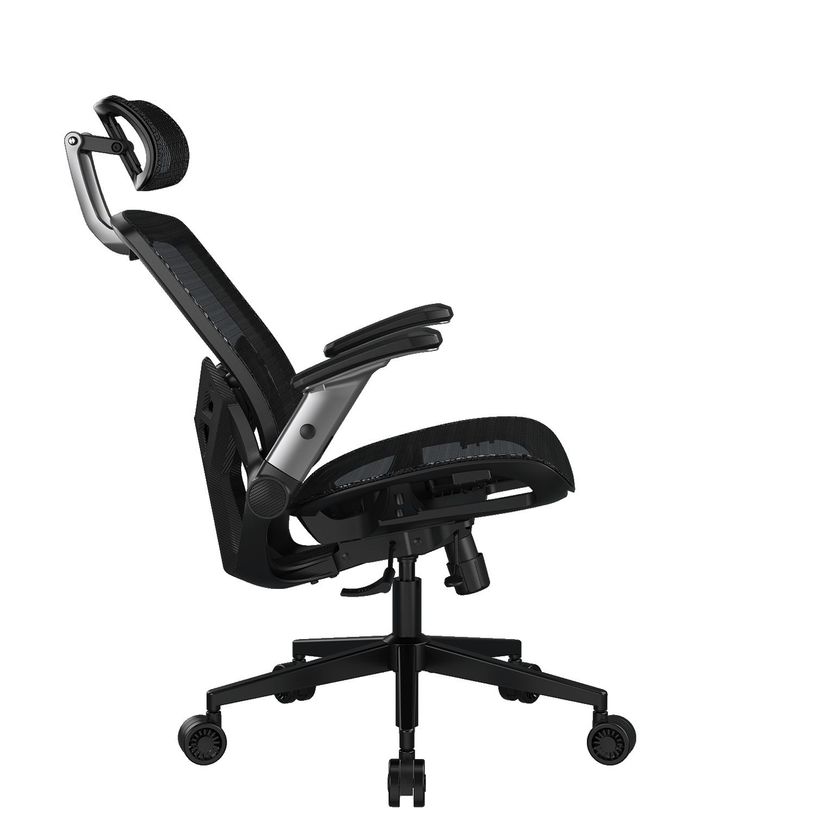 4710483778087-Fauteuil gamer SPEEDER ONE - accoudoirs réglables - appui-tête intégré - noir-P_405239833_3-2