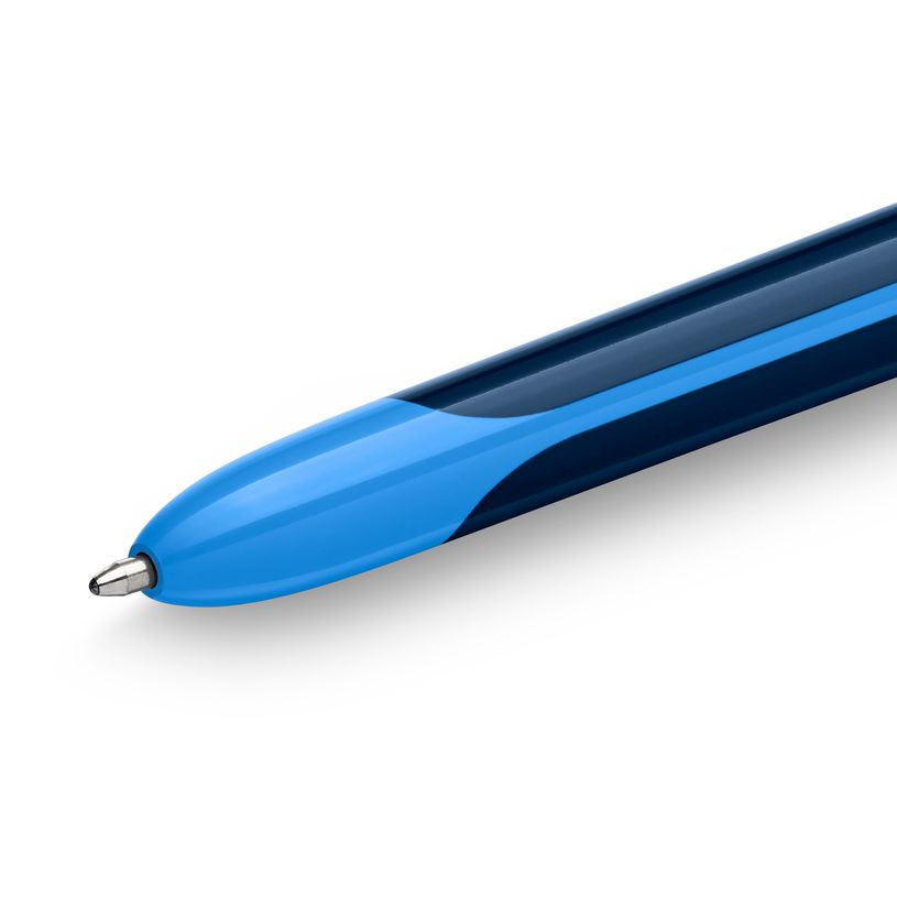 3086123748170-BIC 4 Couleurs Smooth Pro - Stylo-Bille rechargeable & rétractable, pointe moyenne (1,0 mm)  corps bicolore: bleu foncé et bleu clair - encre ultra douce --P_405239855_3-2