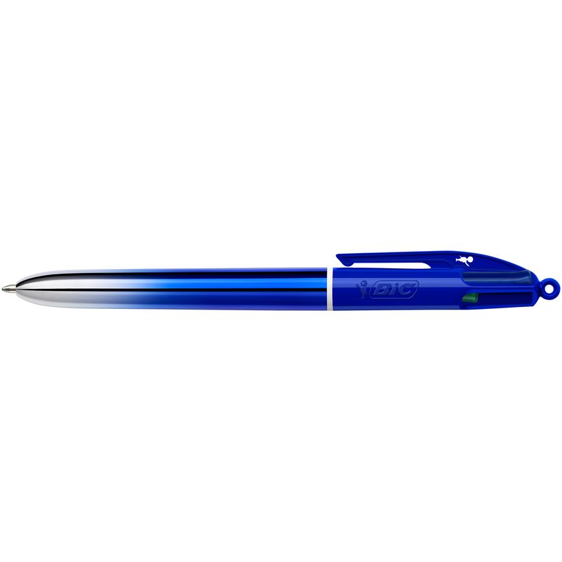 3086123759282-BIC 4 Couleurs Smooth Stylos-Bille Rétractables à Pointe Moyenne (1 mm) avec corps bleu roi dégradé --P_405239857_1-0