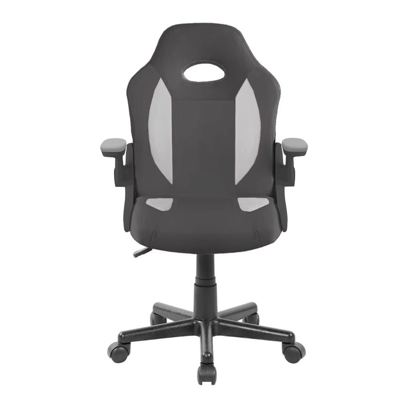 3760185028950-Fauteuil de bureau JUNIOR FLIP - avec accoudoirs - noir et gris--1