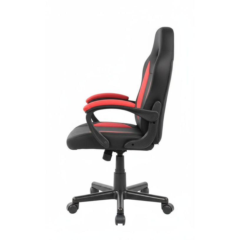 3760185028837-Fauteuil de bureau JUNIOR FLIP - avec accoudoirs - noir et rouge--2
