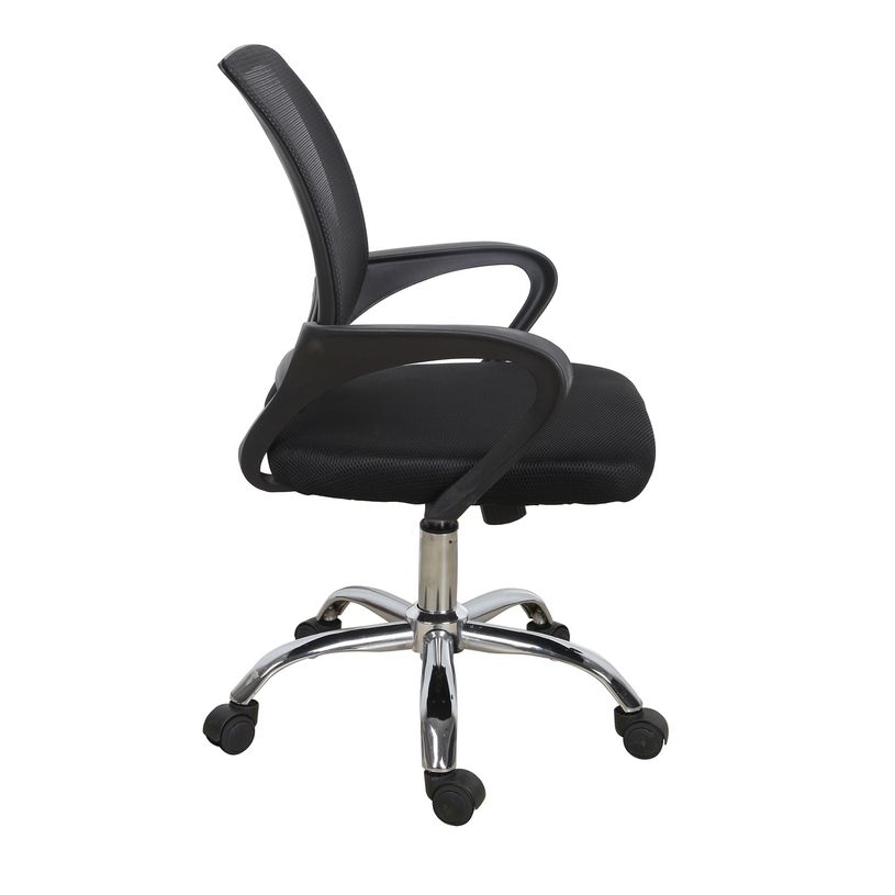 3661971072136-Fauteuil de bureau PAPILLON - noir--3