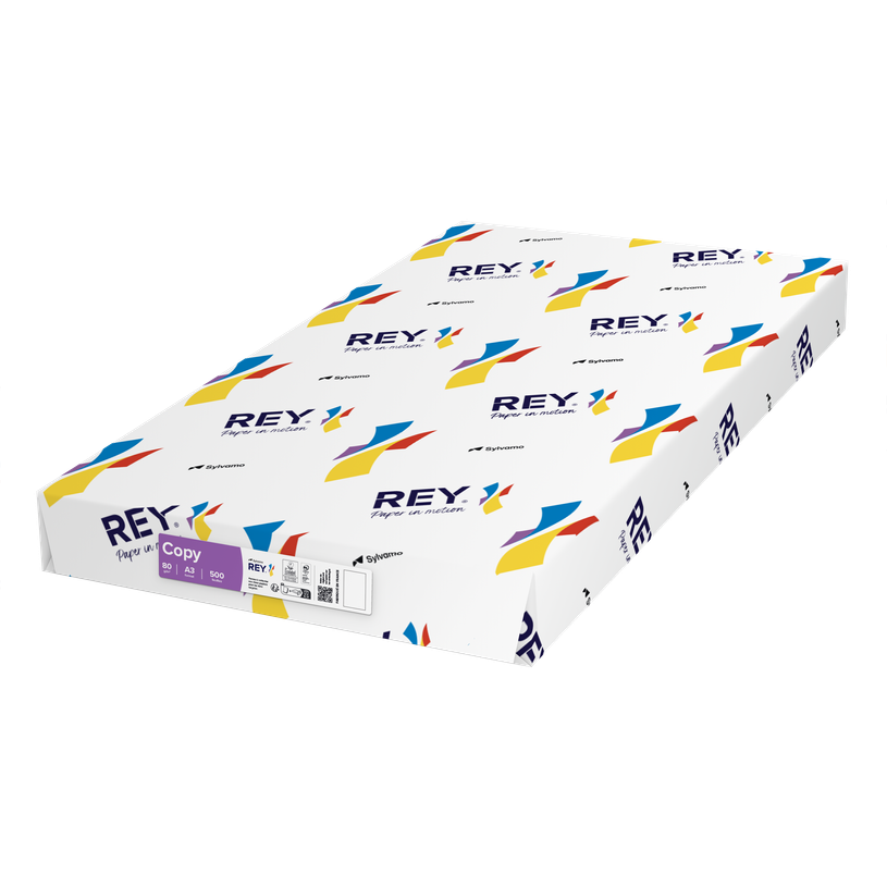 3141728720010-Rey Copy - Papier blanc - A3 (297 x 420 mm) - 80 g/m² - 1500 feuilles (carton de 3 ramettes)--3