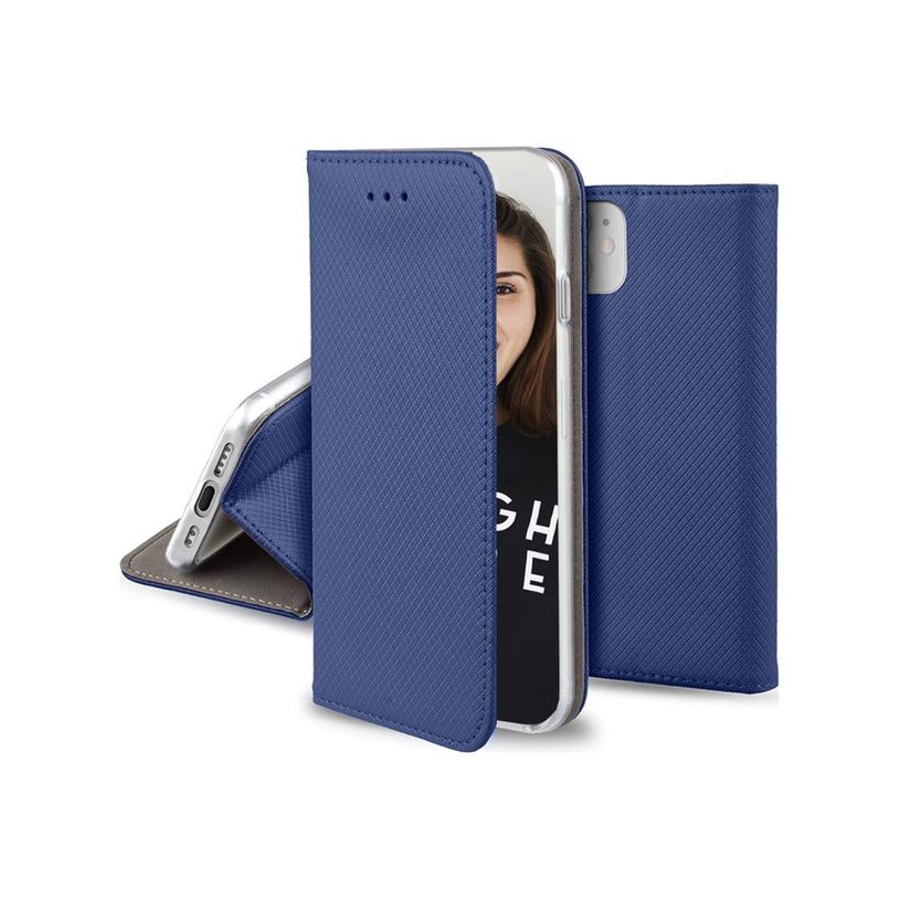 5900495662828-JAYM - Étui à rabat pour téléphone portable - magnétique - cuir artificiel - bleu-P_405240000_3-1