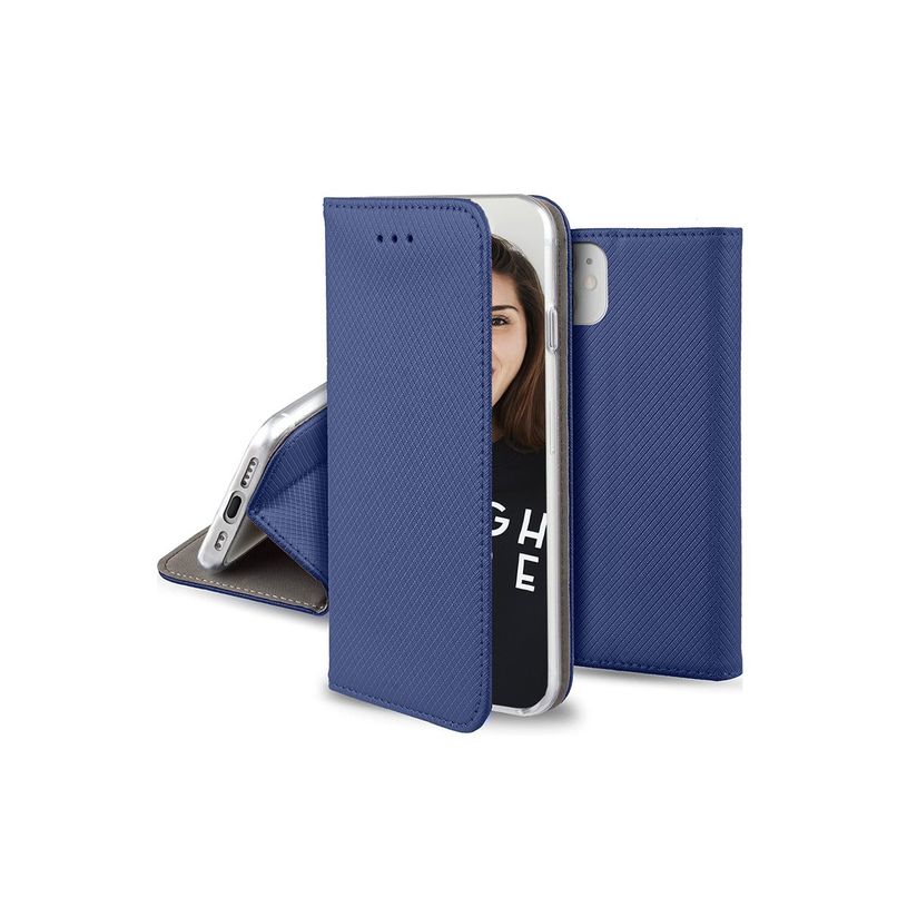 5900495662842-JAYM - Étui à rabat pour téléphone portable - magnétique - cuir artificiel - bleu-P_405240002_2-0