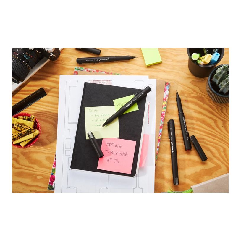 4006381614986-STABILO dr!ver - Feutre fin - noir, bleu, rouge, vert - encre à l'eau - 0.4 mm - fin (pac-P_405240024_3-2