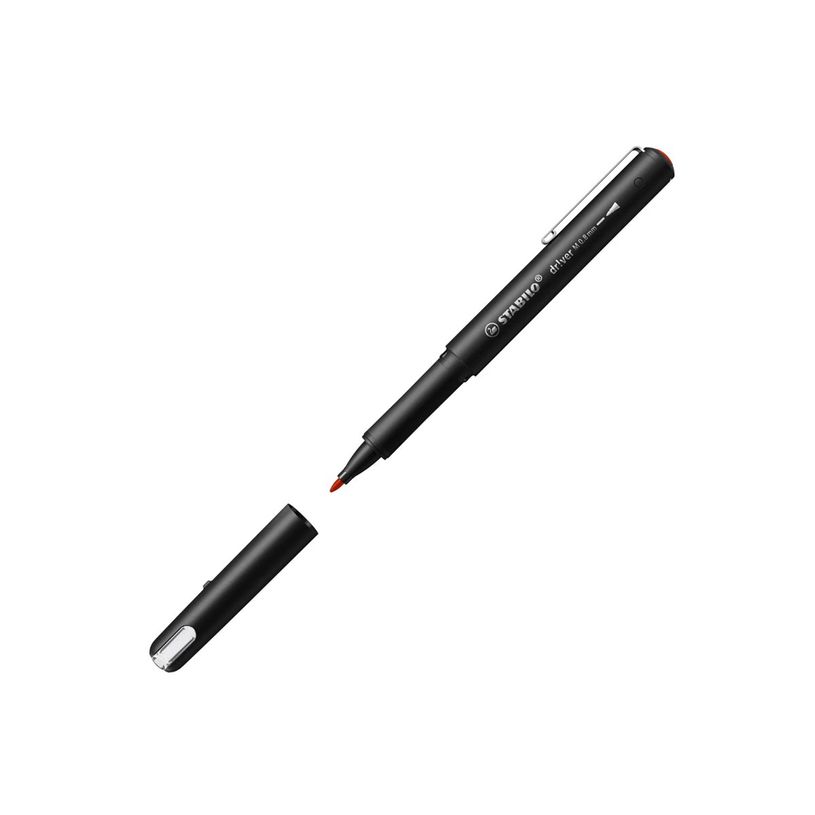 4006381615006-STABILO dr!ver - Rotulador de punta de fibra - negro, azul, rojo, verde - tinta al agua - -P_405240029_1-6