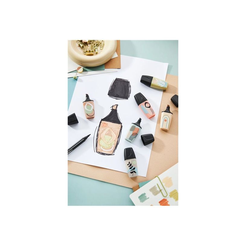 4006381615792-STABILO BOSS MINI Naturevibes - Surligneur - vert boueux, vert terre, Sienne, beige, gris chaud - encre-P_405240033_6-3
