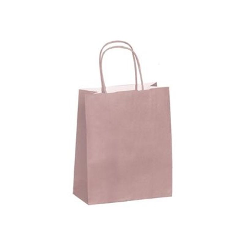 3135250900897-50 Sacs cadeau kraft - poignées torsadées - 23 cm x 12 cm x 30 cm - rose poudré-P_405240043_1-0