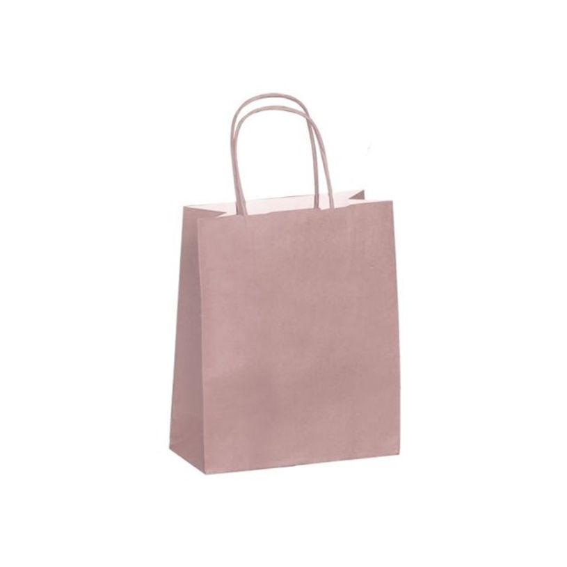 3135250900903-50 Sacs cadeau kraft - poignées torsadées - 35 cm x 14 cm x 41 cm - rose poudré-P_405240044_1-0