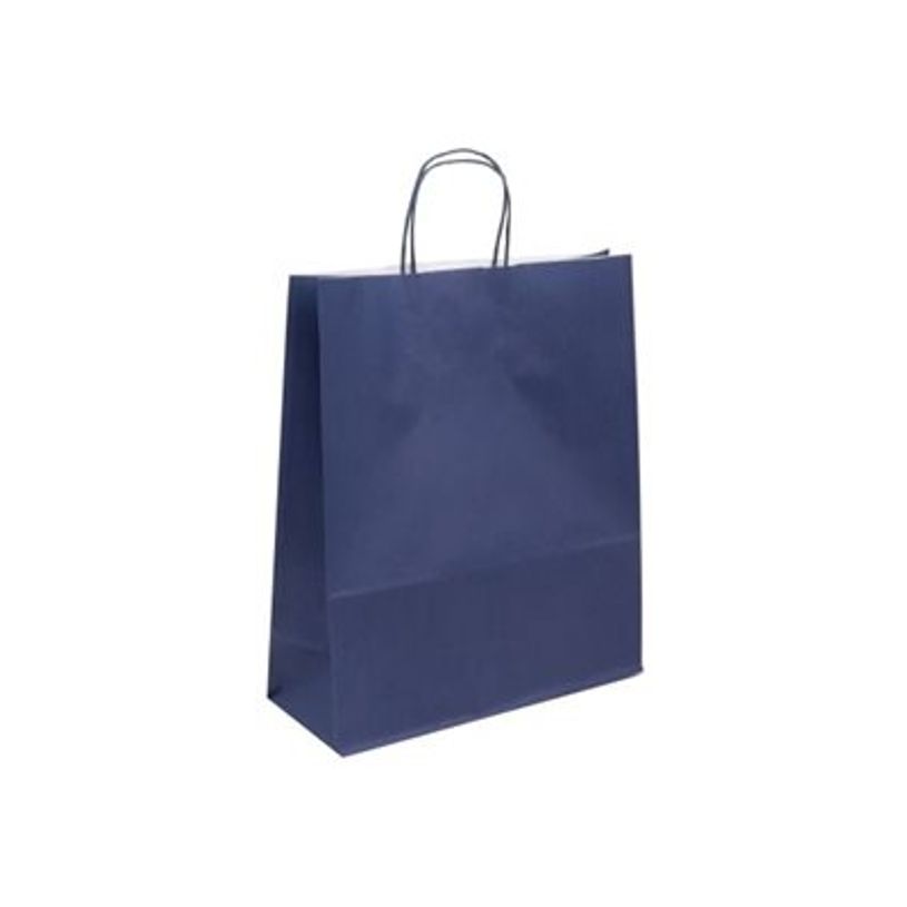 3135250901023-50 Sacs cadeau kraft - poignées torsadées - 35 cm x 14 cm x 41 cm - bleu marine-P_405240047_1-0