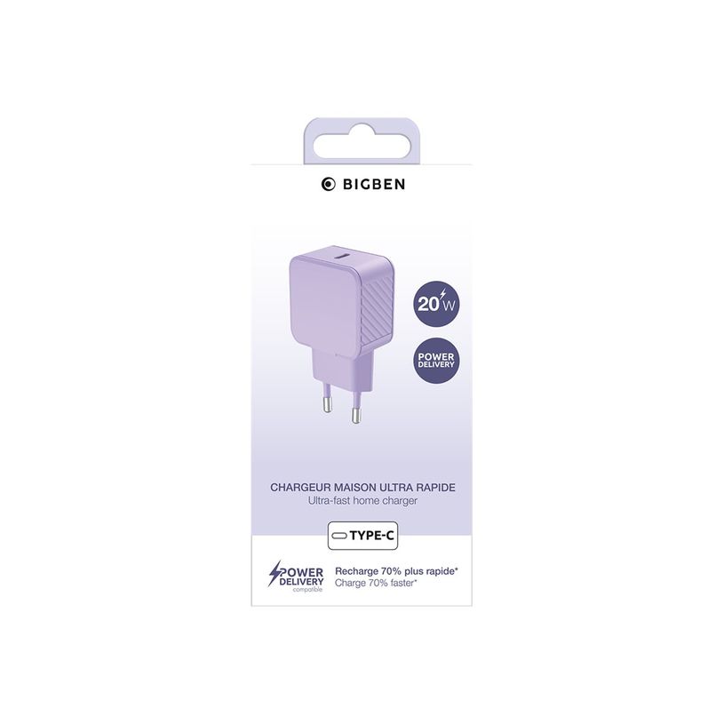 3571211536758-BIGBEN Connected - Adaptateur secteur - USB-C - 20 Watt - violet-P_405240121_2-3