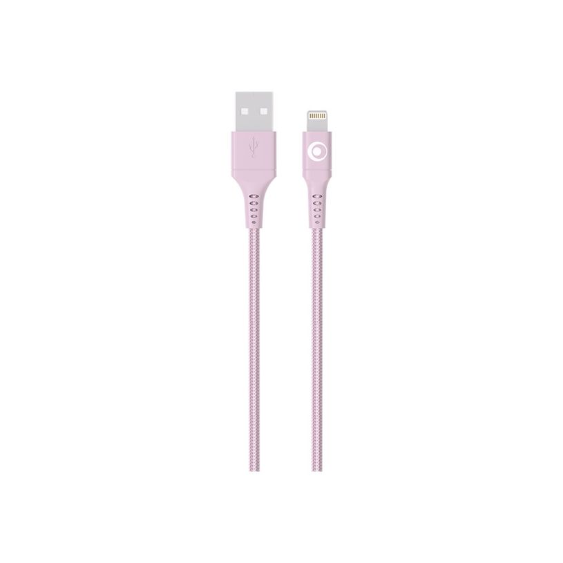 3571211536130-BIGBEN Connected - Câble Lightning - USB mâle pour Lightning mâle - 1.2 m - rose-P_405240134_5-3