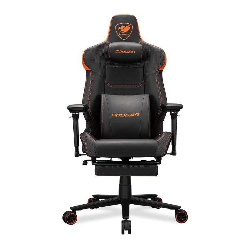 4710483777325-Fauteuil gamer ARMOR EVO M - accoudoirs réglables - appui-tête intégré - noir et orang-P_405240151_1-0