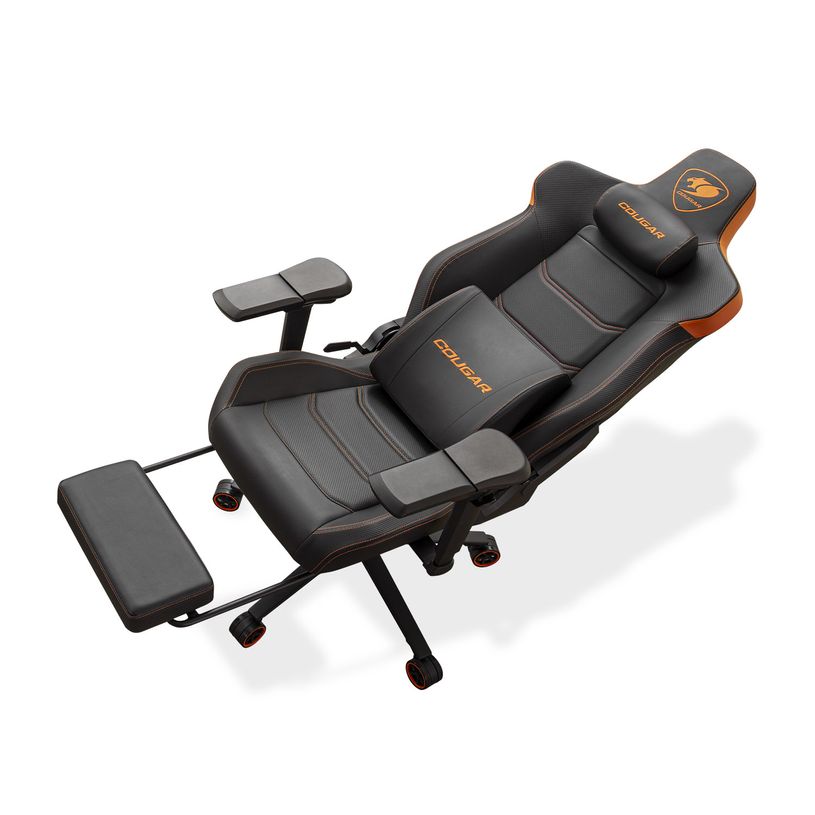 4710483777325-Fauteuil gamer ARMOR EVO M - accoudoirs réglables - appui-tête intégré - noir et orang-P_405240151_5-4