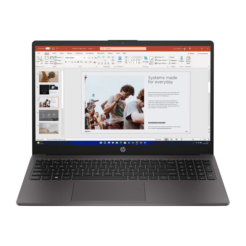 0198701768722-HP 255 G10 Notebook - AMD Ryzen 3 - 7330U / jusqu'à 4.3 GHz - Win 11 Home - Radeon Graphics - 8 Go RAM - 512 Go SSD NVMe - 15.6" IPS 1920 x 1080 (Full HD) - Wi-Fi 6, Bluetooth - cendres arge-P_405240207_15-7