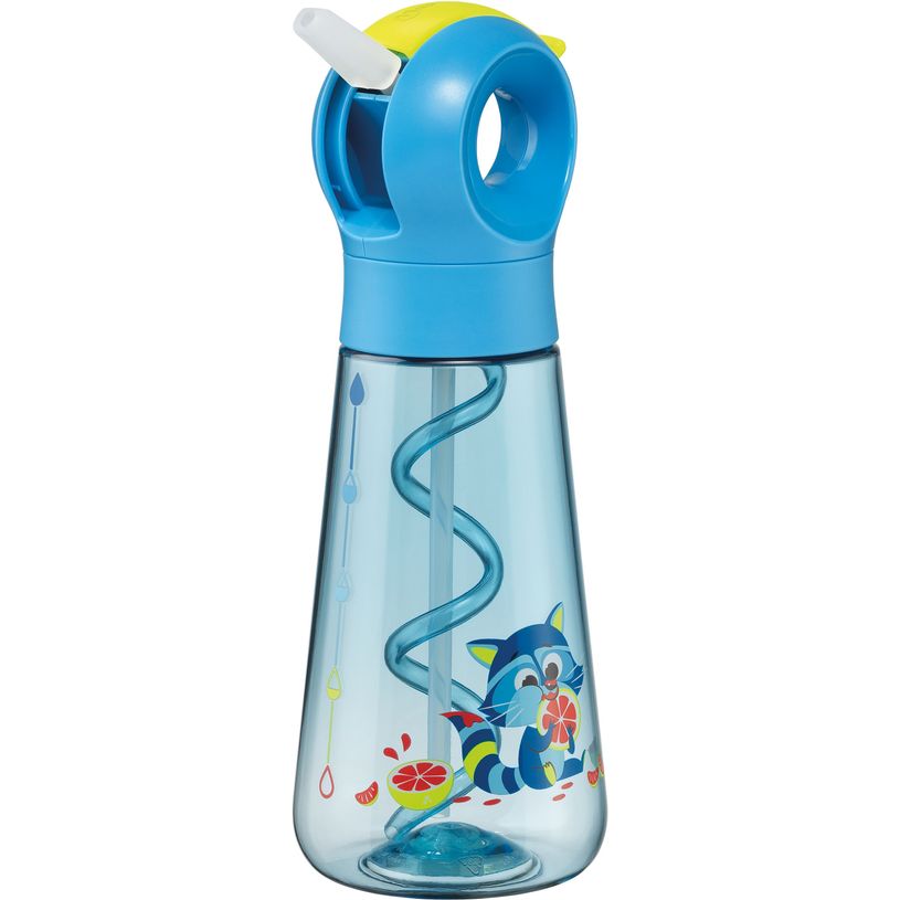 3154148731016-Gourde MINIZ en acier inoxydable 500 ml pour enfants – Design raton laveur – Étanche -P_405240387_2-1