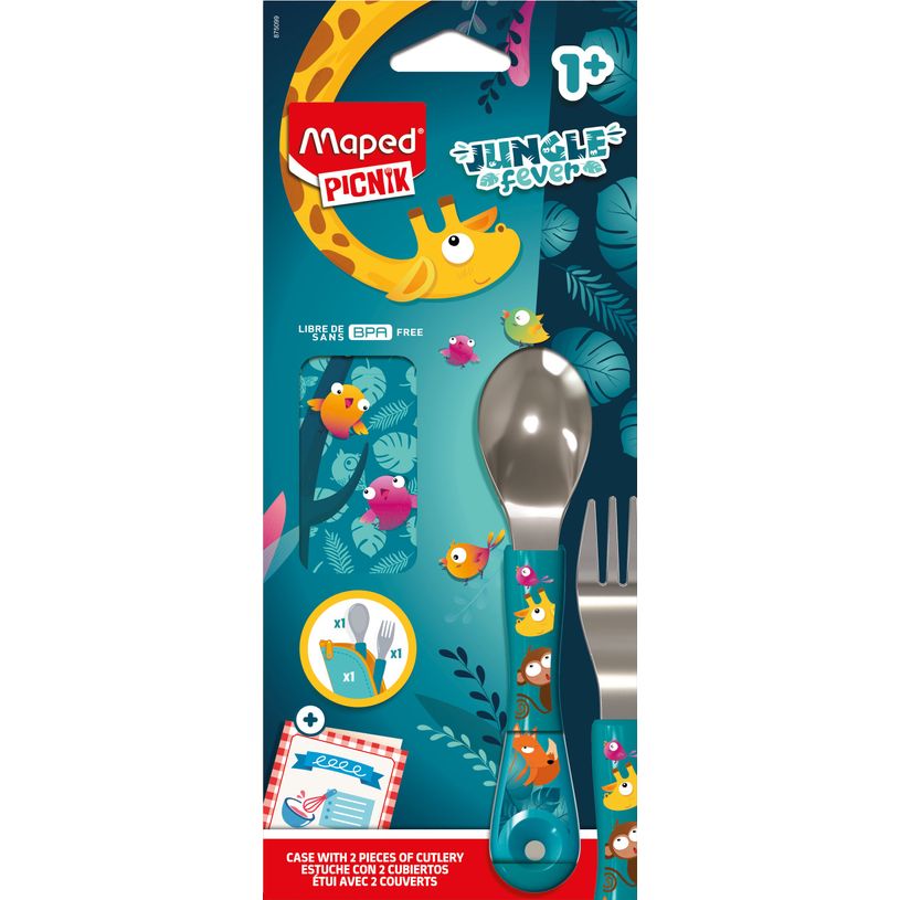 3154148750994-Set de 2 couverts MINIZ pour enfants – Design Jungle Fever – Pratiques et ludiques-P_405240395_1-0