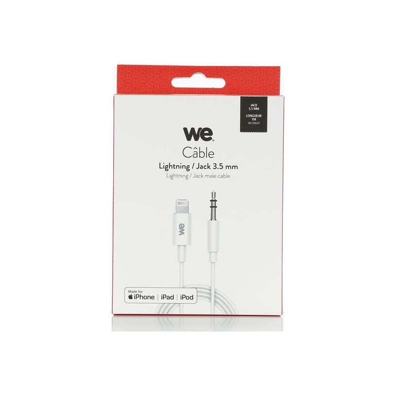 3304490423682-WE - Câble Lightning pour iPhone / iPad vers jack 3,5 mm - 1 m - Certifié MFI-P_405240464_2-0