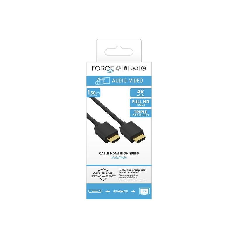 3571211530329-Force Power Lite - High speed - câble HDMI avec Ethernet - HDMI mâle pour HDMI mâle - 1-P_405240466_2-2
