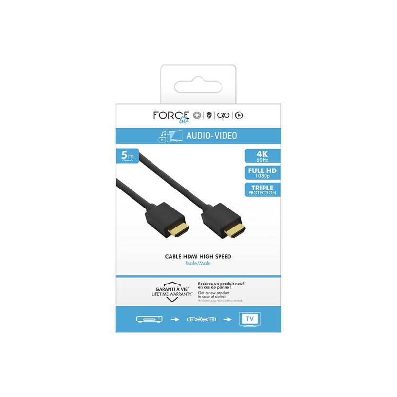 3571211530312-Force Power Lite - High speed - câble HDMI avec Ethernet - HDMI mâle pour HDMI mâle - 5-P_405240468_2-2