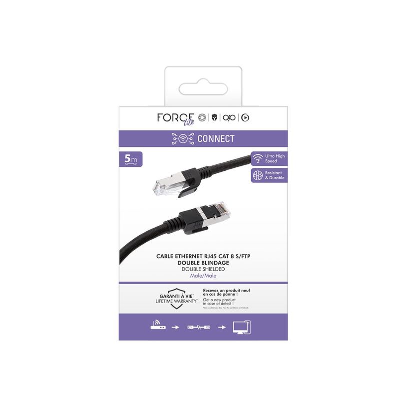 3571211530350-BIGBEN Connected - Câble réseau RJ-45 CAT 8 S/FTP - 5 m - noir-P_405240470_2-2